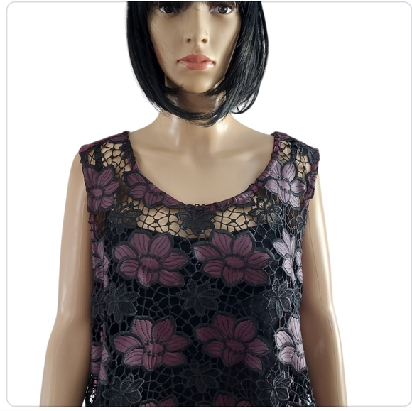 Love & Legend sleeveless embroidered top, plus size 4X - Picture 4 of 12